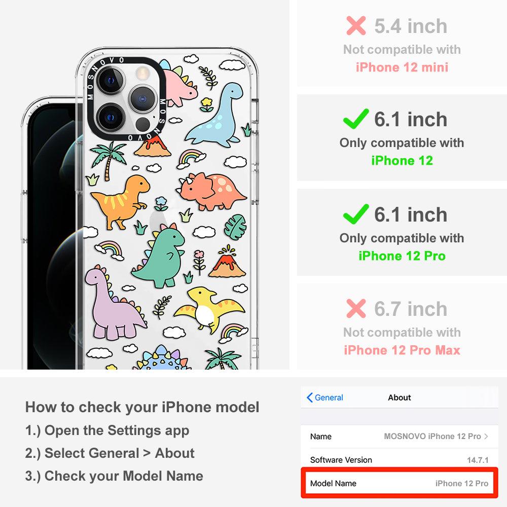 Cute Dinosaur World Phone Case - iPhone 12 Pro Case - MOSNOVO