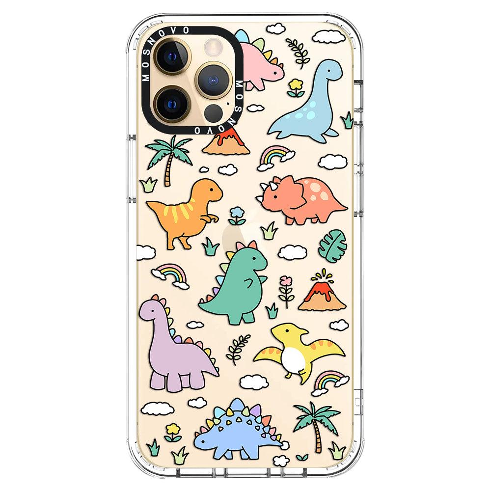 Cute Dinosaur World Phone Case - iPhone 12 Pro Max Case - MOSNOVO