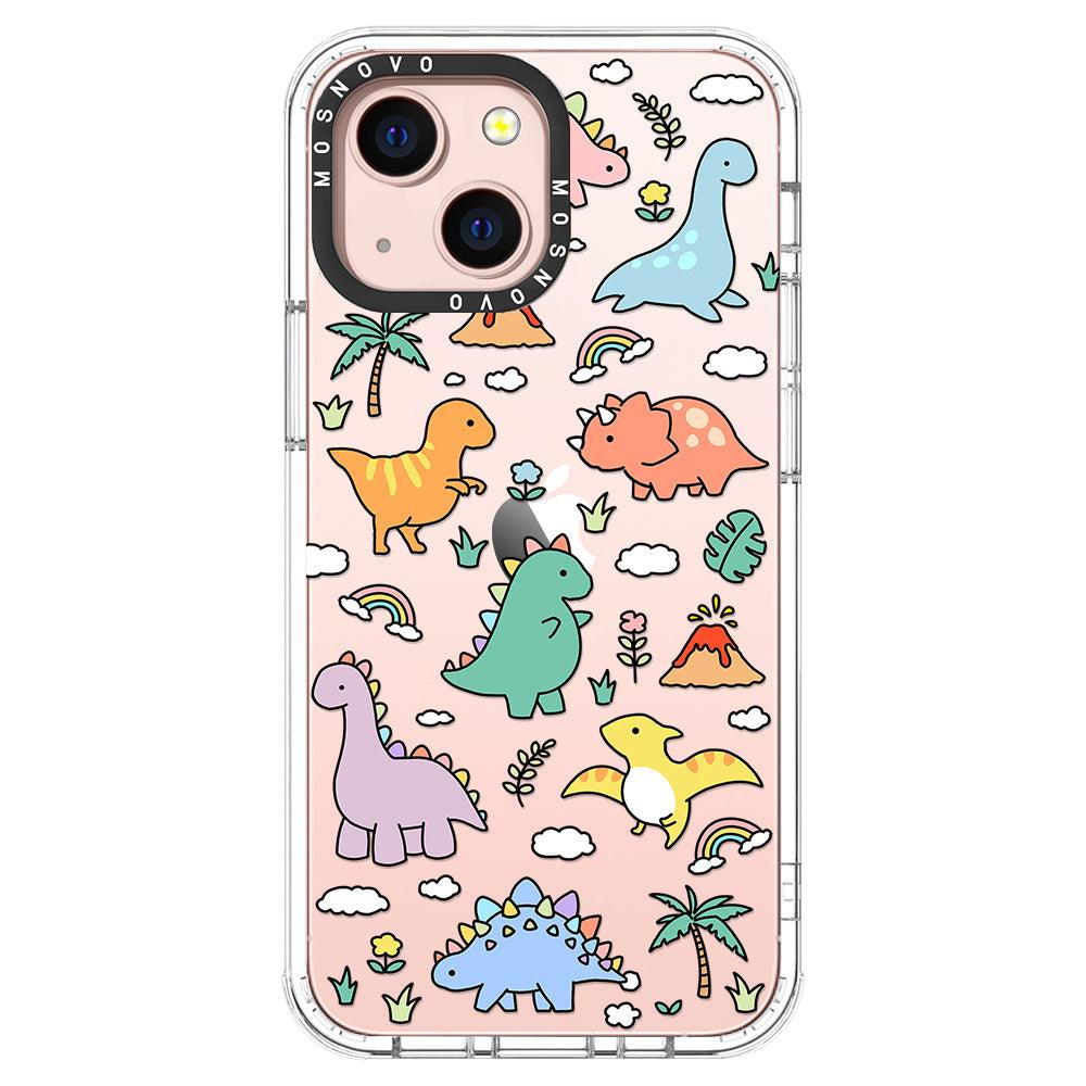 Cute Dinosaur World Phone Case - iPhone 13 Mini Case - MOSNOVO