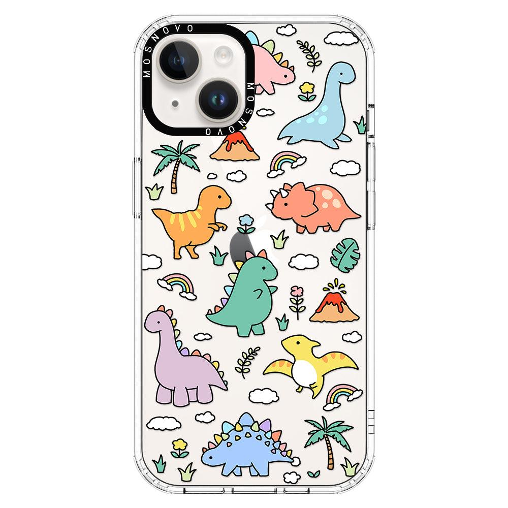 Cute Dinosaur World Phone Case - iPhone 14 Plus Case - MOSNOVO