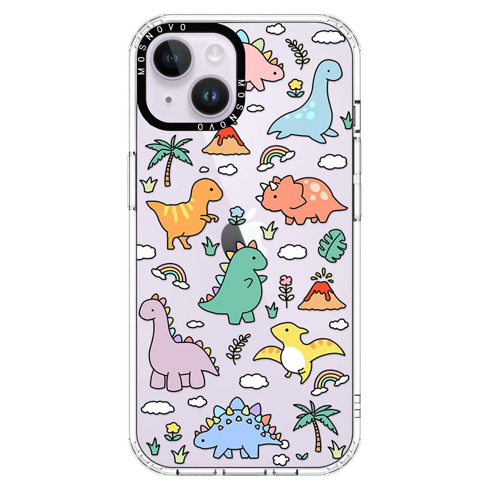 Cute Dinosaur World Phone Case - iPhone 14 Plus Case - MOSNOVO