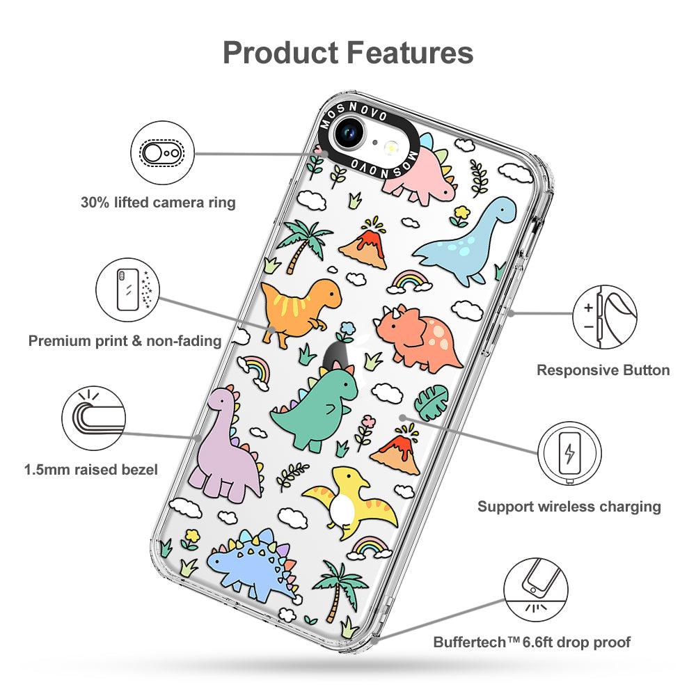 Cute Dinosaur World Phone Case - iPhone 7 Case - MOSNOVO