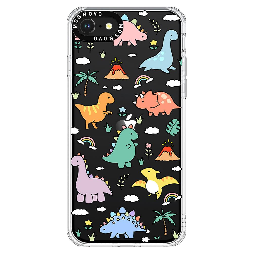 Cute Dinosaur World Phone Case - iPhone SE 2020 Case - MOSNOVO