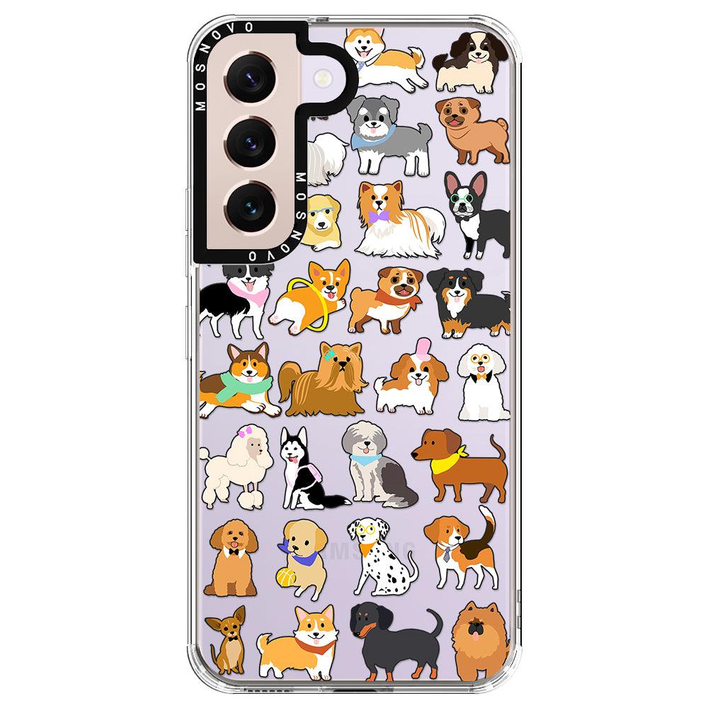 Cute Dogs Phone Case - Samsung Galaxy S22 Case - MOSNOVO