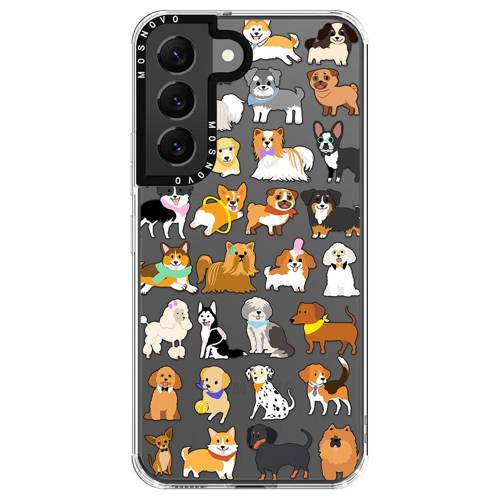 Cute Dogs Phone Case - Samsung Galaxy S22 Case - MOSNOVO