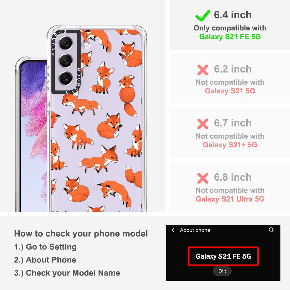 Cute Fox Phone Case - Samsung Galaxy S21 FE Case - MOSNOVO