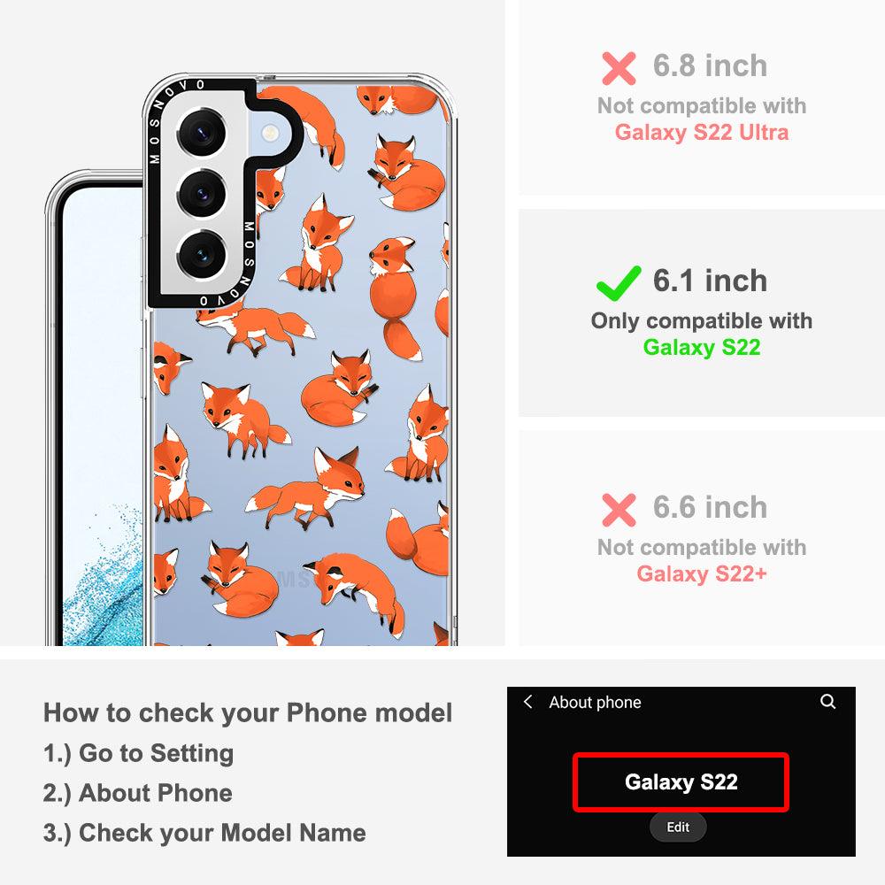 Cute Fox Phone Case - Samsung Galaxy S22 Case - MOSNOVO
