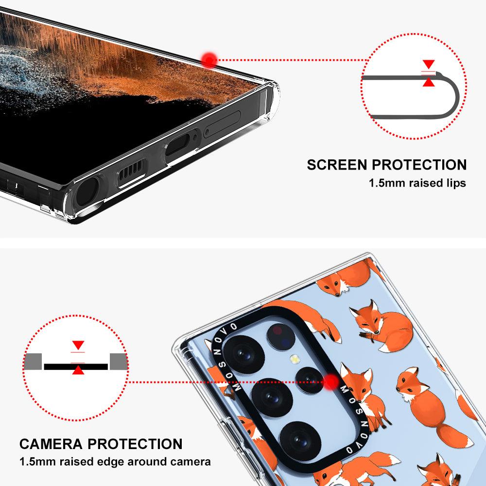 Cute Fox Phone Case - Samsung Galaxy S22 Ultra Case - MOSNOVO