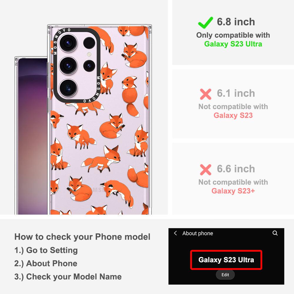 Cute Fox Phone Case - Samsung Galaxy S23 Ultra Case - MOSNOVO