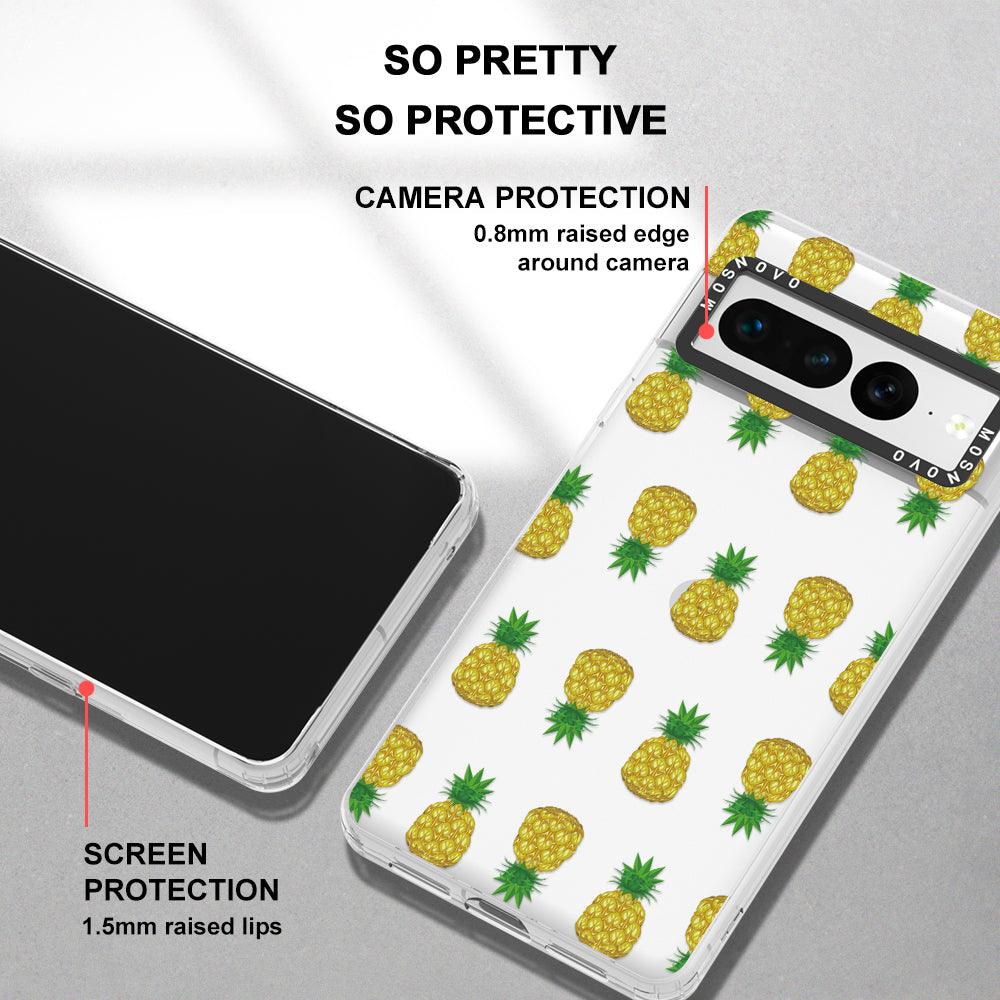 Cute Hawaiian Pineapple Phone Case - Google Pixel 7 Pro Case - MOSNOVO