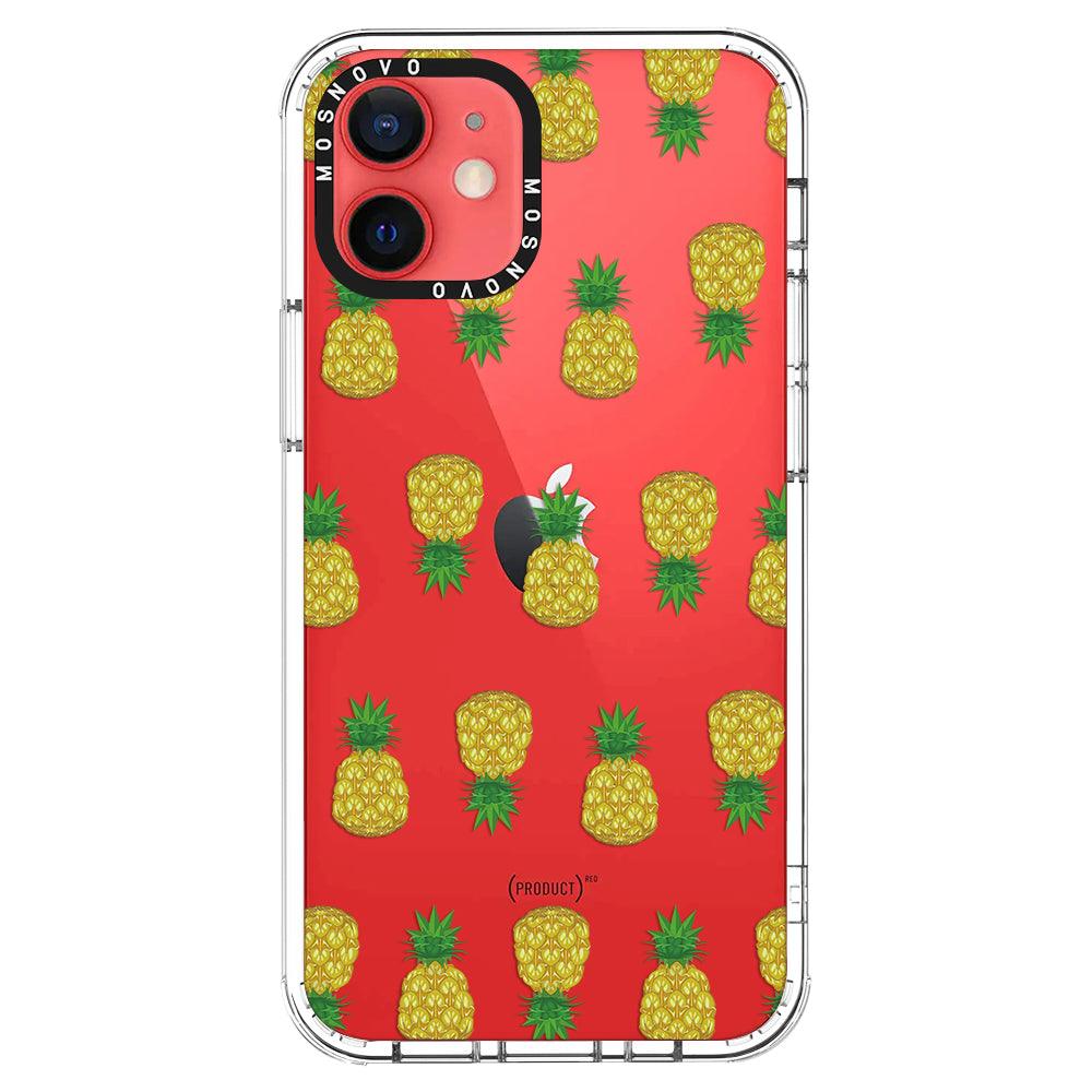 Cute Hawaiian Pineapple Phone Case - iPhone 12 Mini Case - MOSNOVO