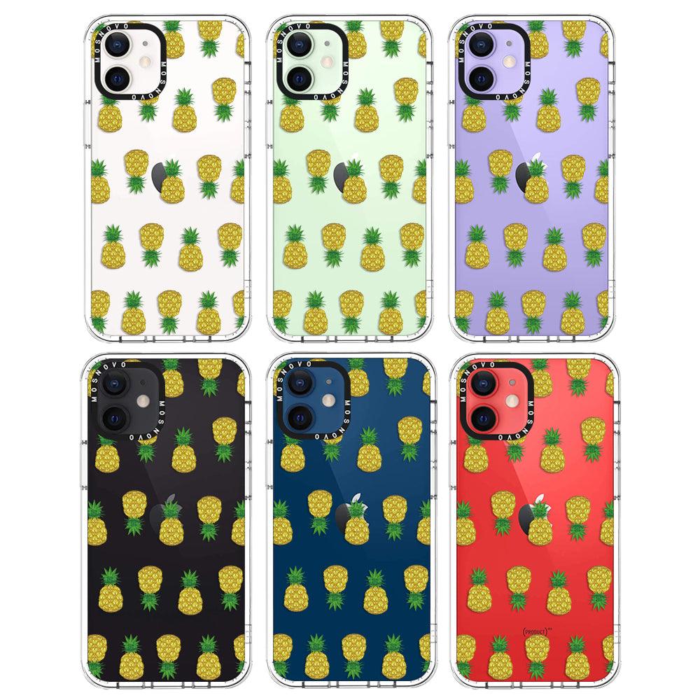 Cute Hawaiian Pineapple Phone Case - iPhone 12 Mini Case - MOSNOVO
