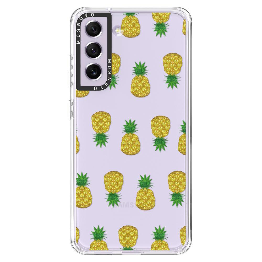 Cute Hawaiian Pineapple Phone Case - Samsung Galaxy S21 FE Case - MOSNOVO