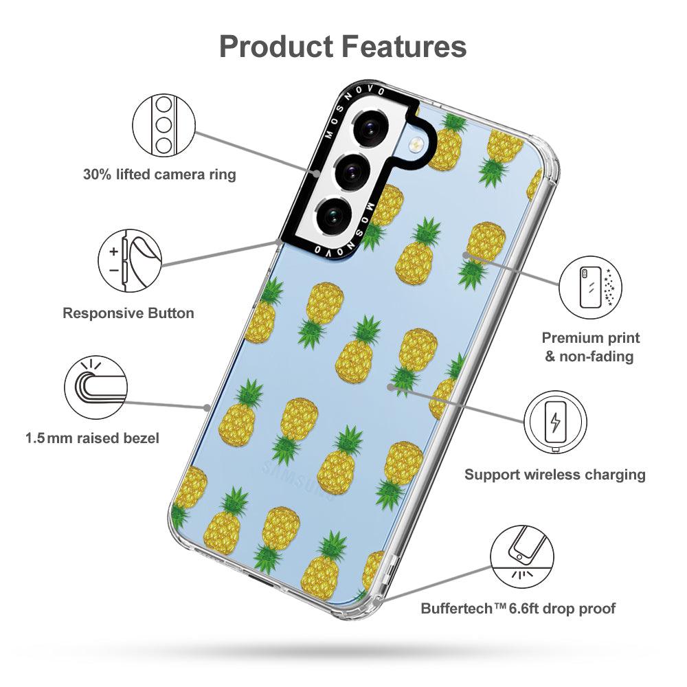 Cute Hawaiian Pineapple Phone Case - Samsung Galaxy S22 Case - MOSNOVO