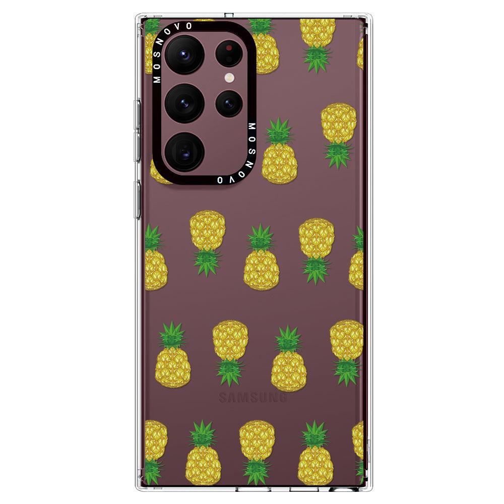 Cute Hawaiian Pineapple Phone Case - Samsung Galaxy S22 Ultra Case - MOSNOVO