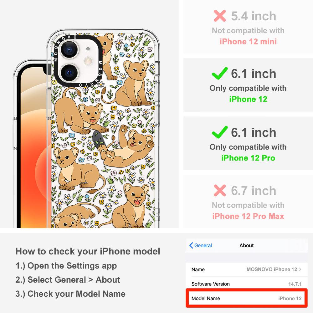 Cute Lion Phone Case - iPhone 12 Case - MOSNOVO
