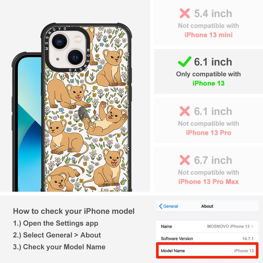 Cute Lion Phone Case - iPhone 13 Case - MOSNOVO