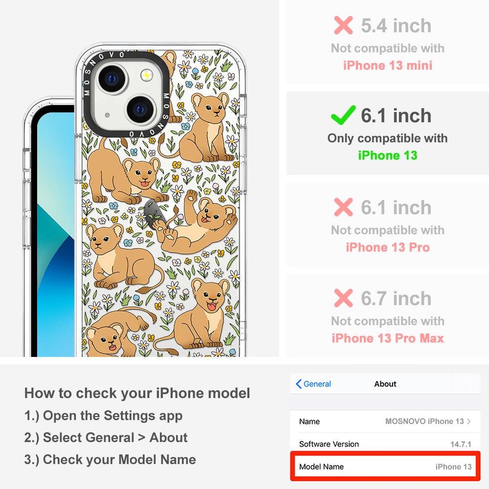 Cute Lion Phone Case - iPhone 13 Case - MOSNOVO