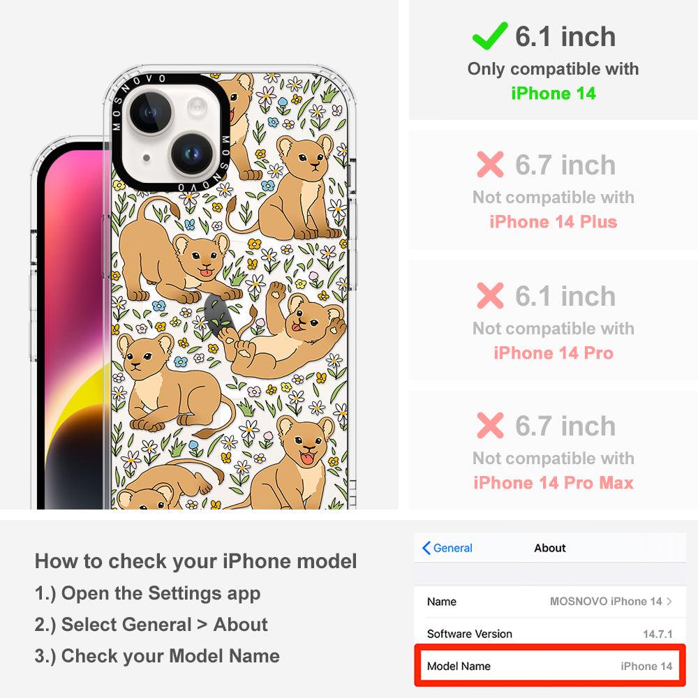 Cute Lion Phone Case - iPhone 14 Case - MOSNOVO