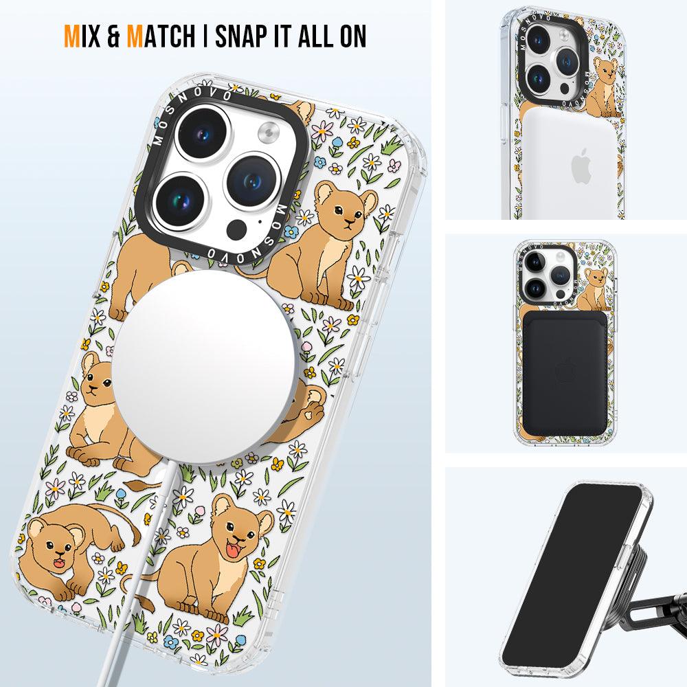 Cute Lion Phone Case - iPhone 14 Pro Case - MOSNOVO