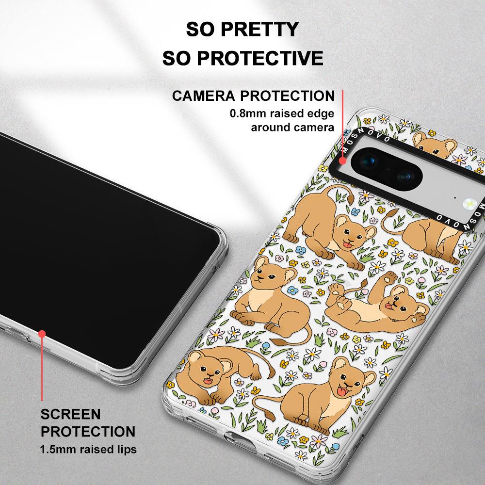 Cute Lions Phone Case - Google Pixel 7 Case - MOSNOVO