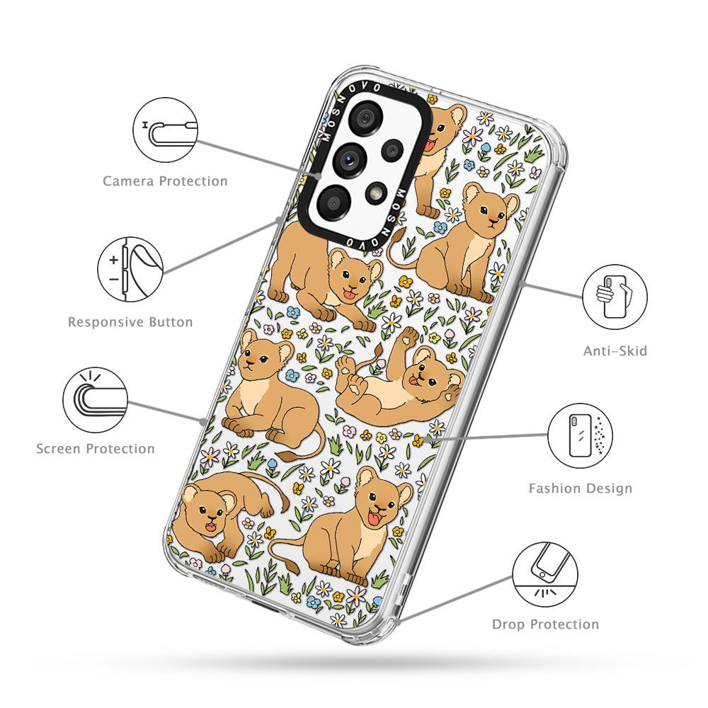 Cute Lions Phone Case - Samsung Galaxy A53 Case - MOSNOVO
