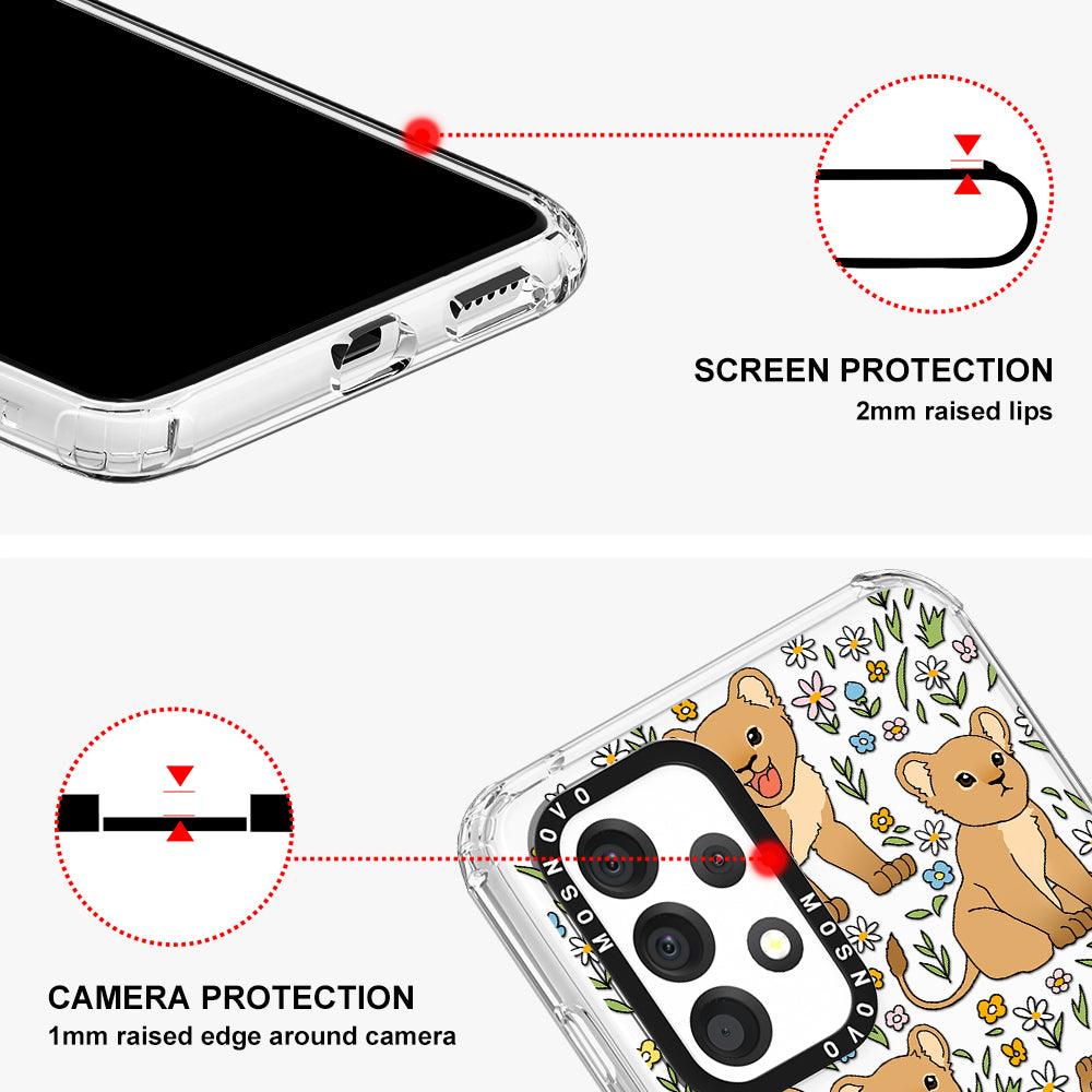 Cute Lions Phone Case - Samsung Galaxy A53 Case - MOSNOVO