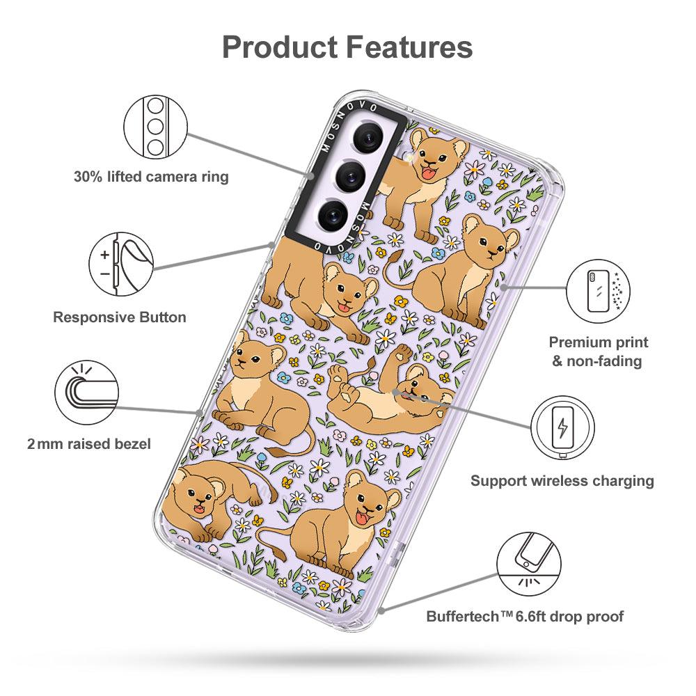 Cute Lions Phone Case - Samsung Galaxy S21 FE Case - MOSNOVO