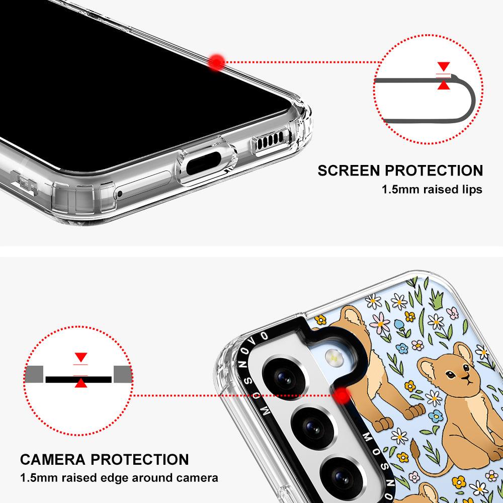 Cute Lions Phone Case - Samsung Galaxy S22 Plus Case - MOSNOVO