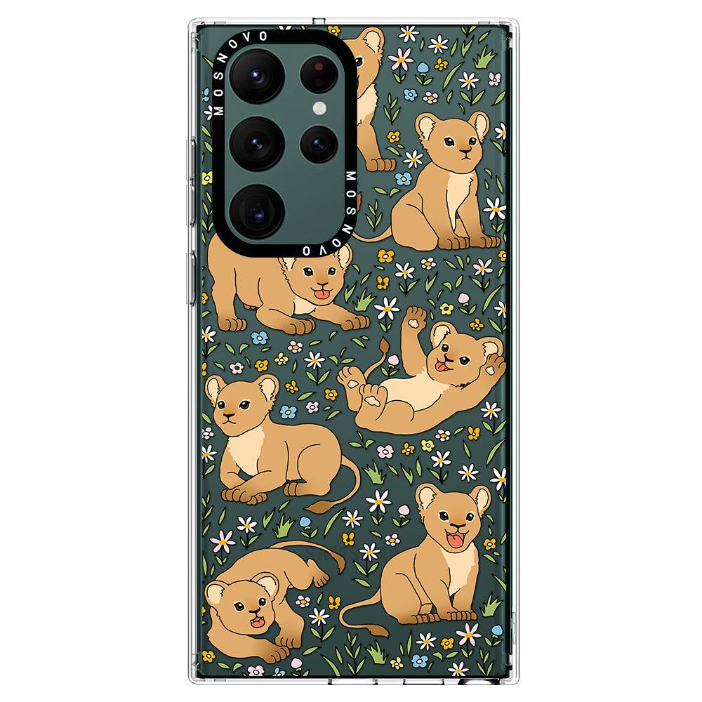 Cute Lions Phone Case - Samsung Galaxy S22 Ultra Case - MOSNOVO