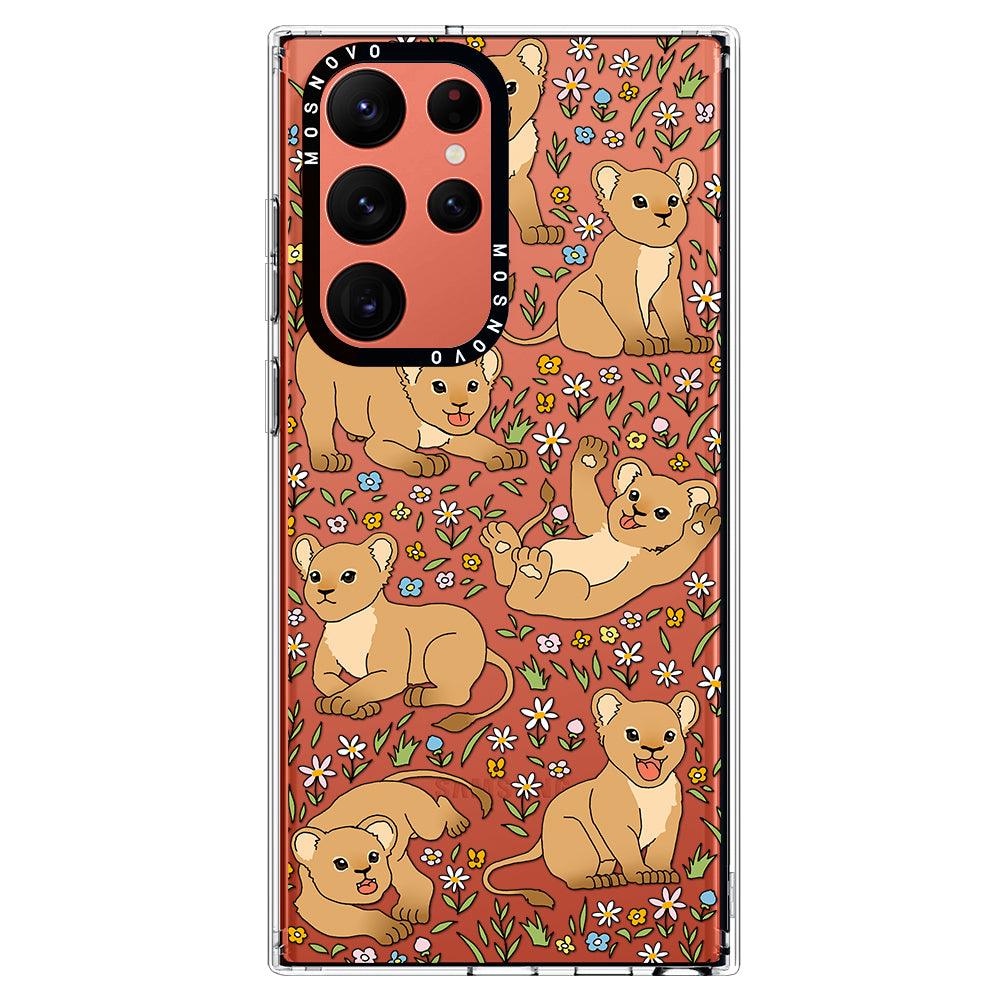 Cute Lions Phone Case - Samsung Galaxy S22 Ultra Case - MOSNOVO