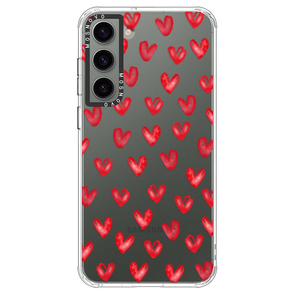 Cute Little Heart Phone Case - Samsung Galaxy S23 Plus Case - MOSNOVO