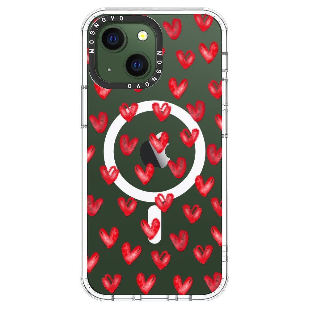 Cute Little Hearts Phone Case - iPhone 13 Case - MOSNOVO