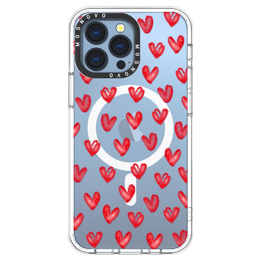 Cute Little Hearts Phone Case - iPhone 13 Pro Case - MOSNOVO