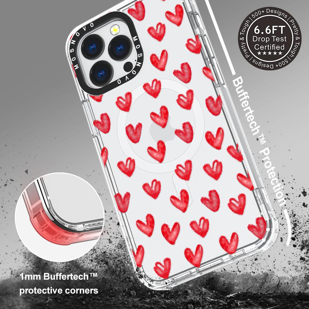 Cute Little Hearts Phone Case - iPhone 13 Pro Case - MOSNOVO