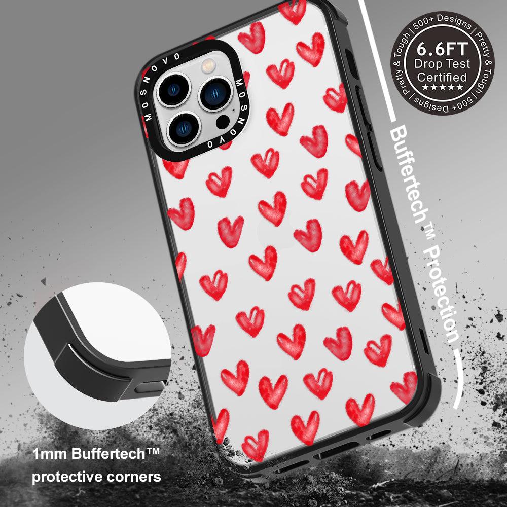 Cute Little Hearts Phone Case - iPhone 13 Pro Max Case - MOSNOVO