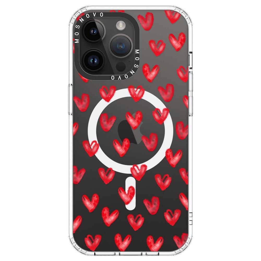 Cute Little Hearts Phone Case - iPhone 14 Pro Max Case - MOSNOVO