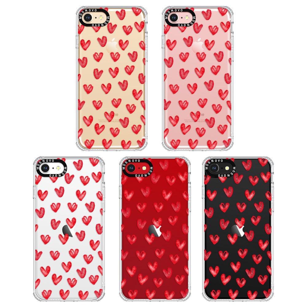 Cute Little Hearts Phone Case - iPhone 7 Case - MOSNOVO