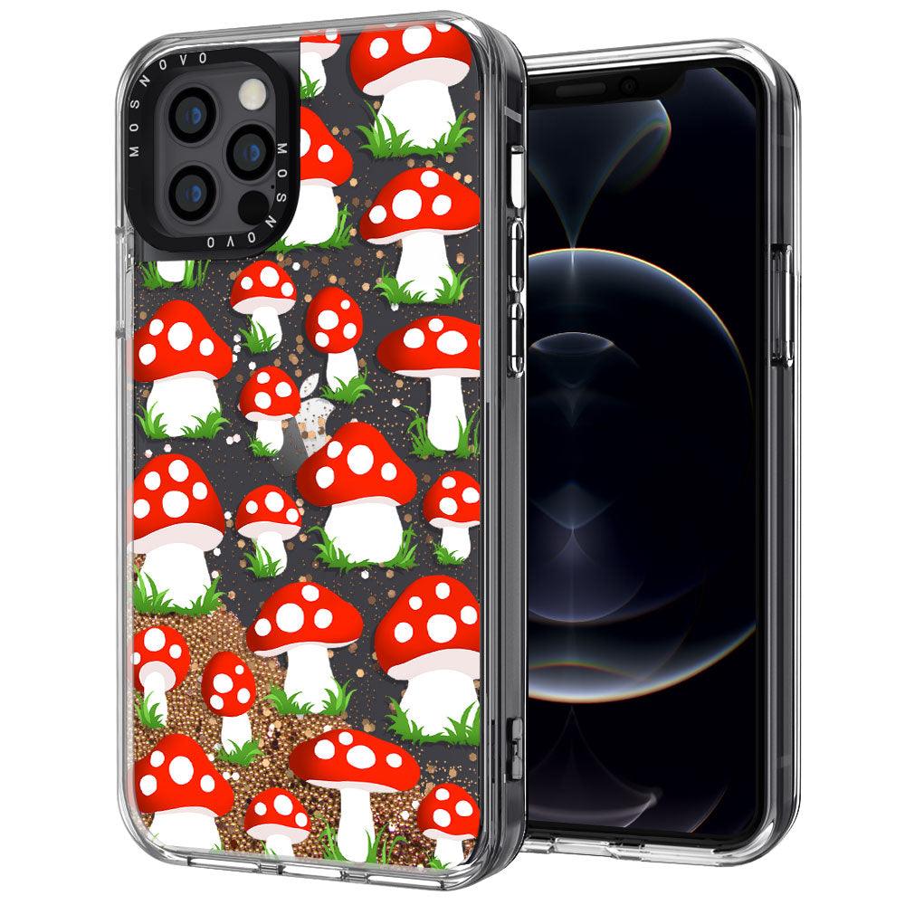 Cute Mushroom Glitter Phone Case - iPhone 12 Pro Case - MOSNOVO
