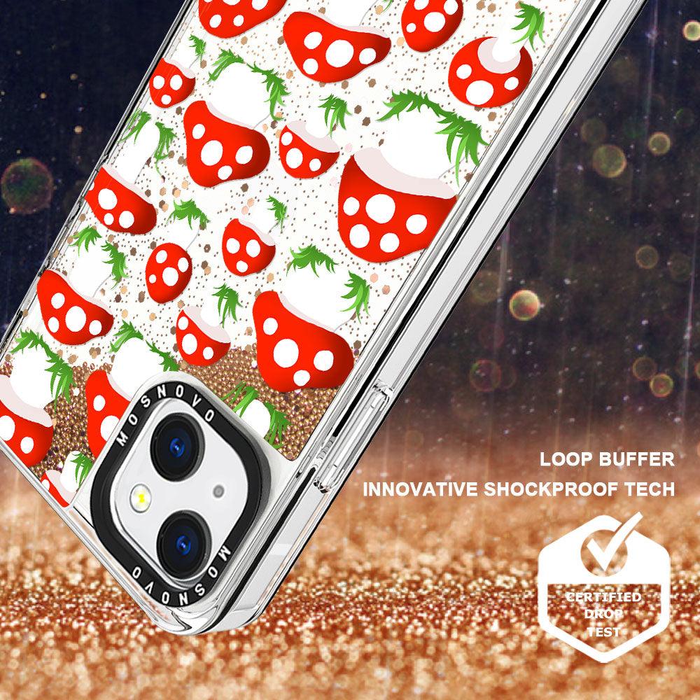 Cute Mushroom Glitter Phone Case - iPhone 13 Case - MOSNOVO