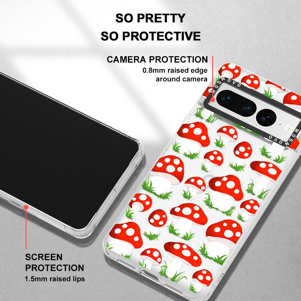 Cute Mushroom Phone Case - Google Pixel 7 Pro Case - MOSNOVO