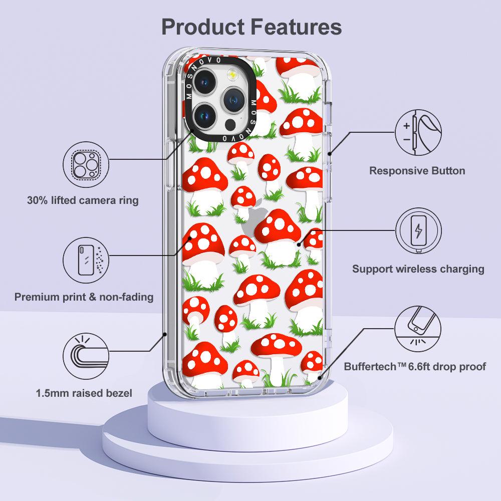 Cute Mushroom Phone Case - iPhone 12 Pro Case - MOSNOVO