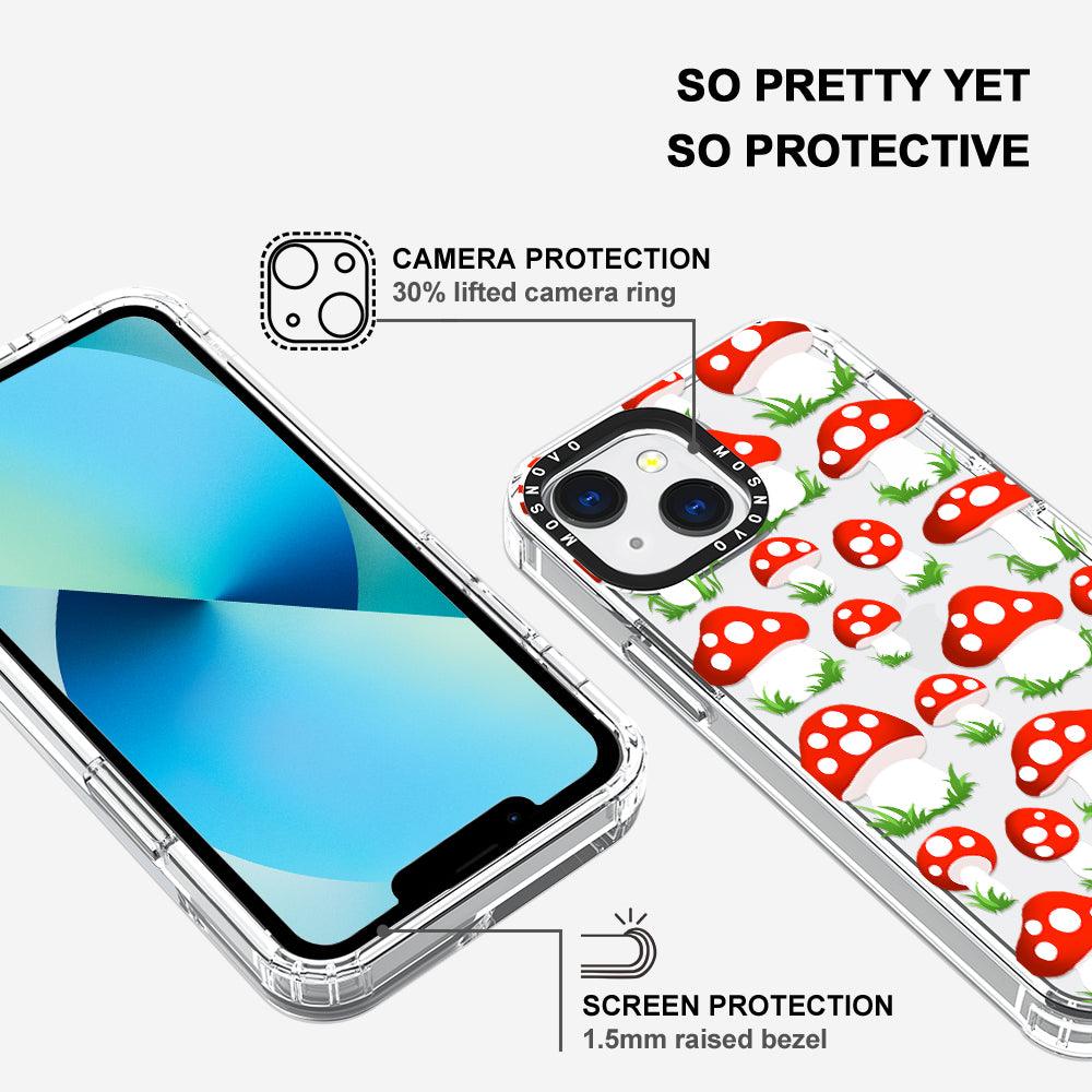 Cute Mushroom Phone Case - iPhone 13 Mini Case - MOSNOVO