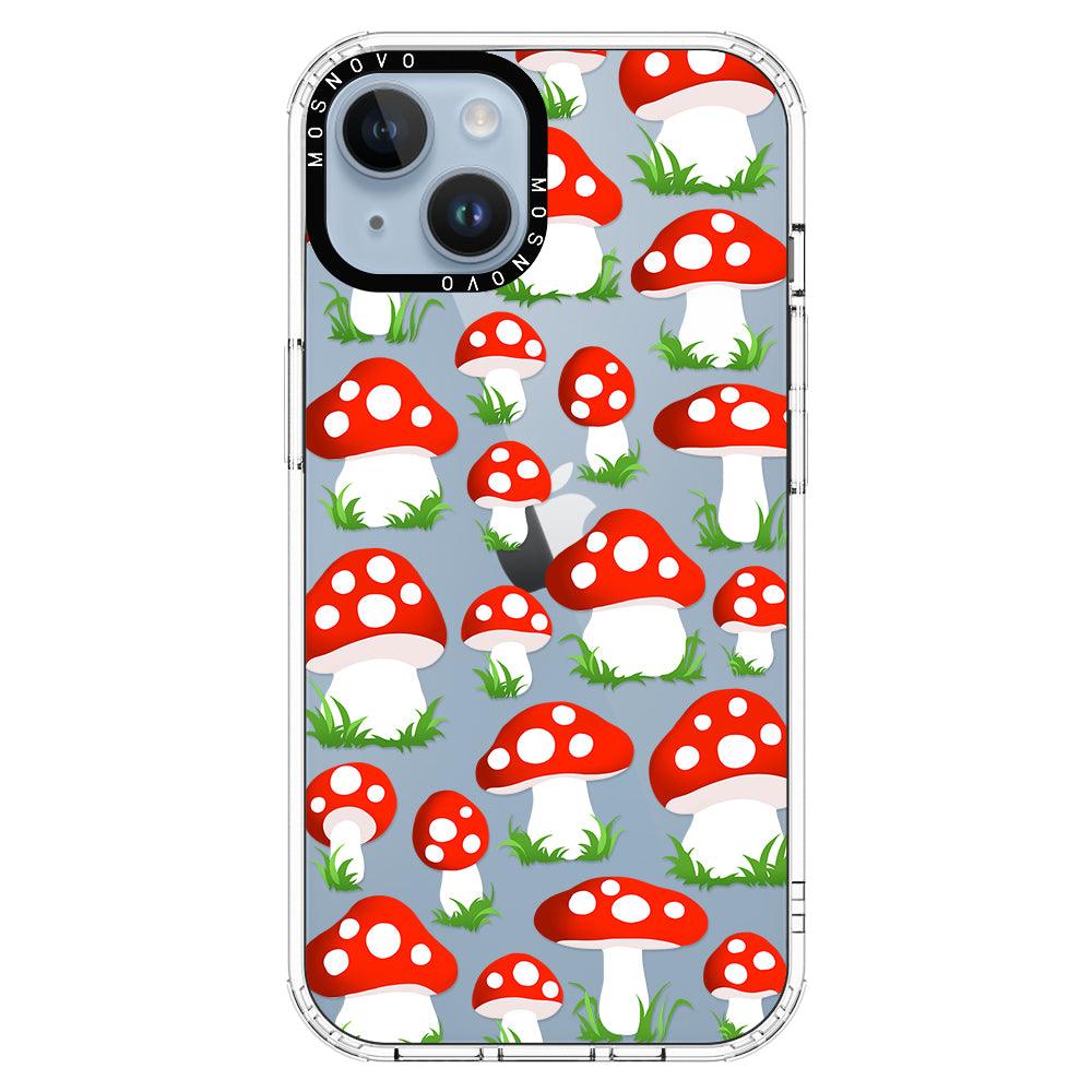 Cute Mushroom Phone Case - iPhone 14 Plus Case - MOSNOVO