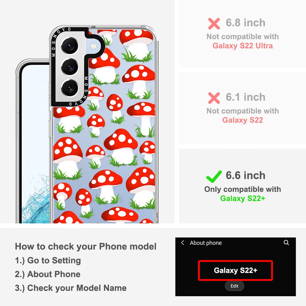 Cute Mushroom Phone Case - Samsung Galaxy S22 Plus Case - MOSNOVO