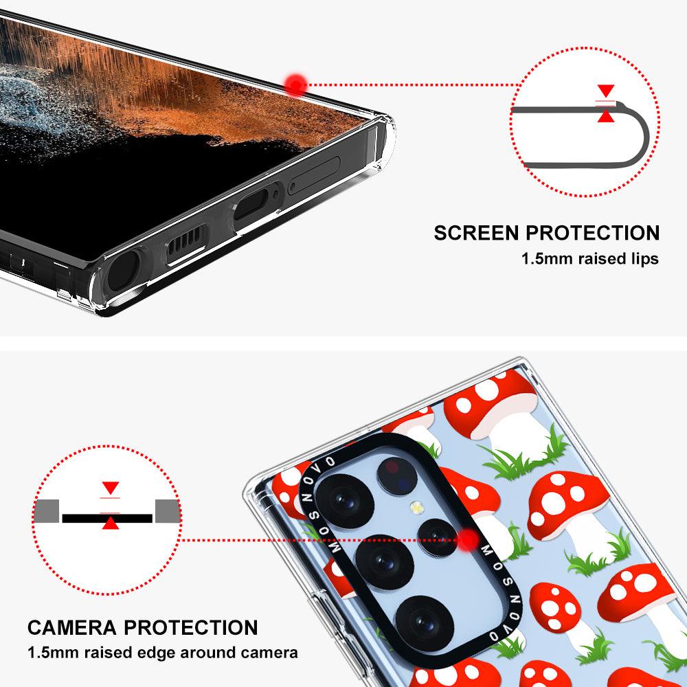 Cute Mushroom Phone Case - Samsung Galaxy S22 Ultra Case - MOSNOVO