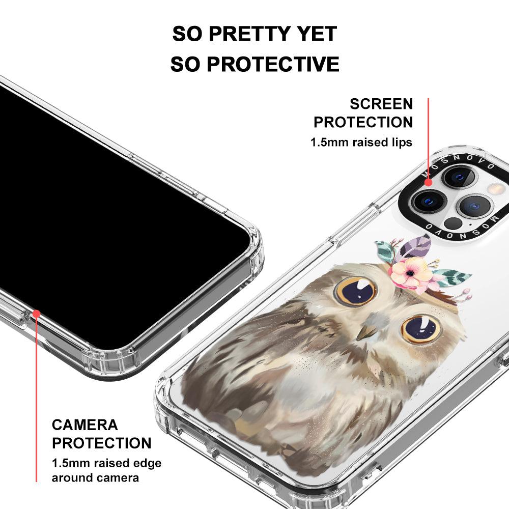 Cute Owl Phone Case - iPhone 12 Pro Max Case - MOSNOVO
