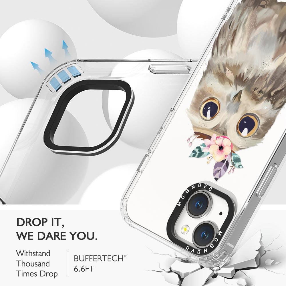 Cute Owl Phone Case - iPhone 14 Plus Case - MOSNOVO