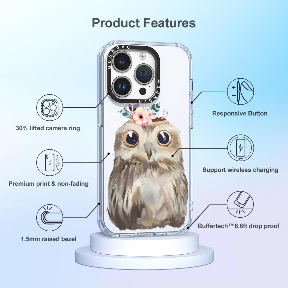 Cute Owl Phone Case - iPhone 14 Pro Case - MOSNOVO