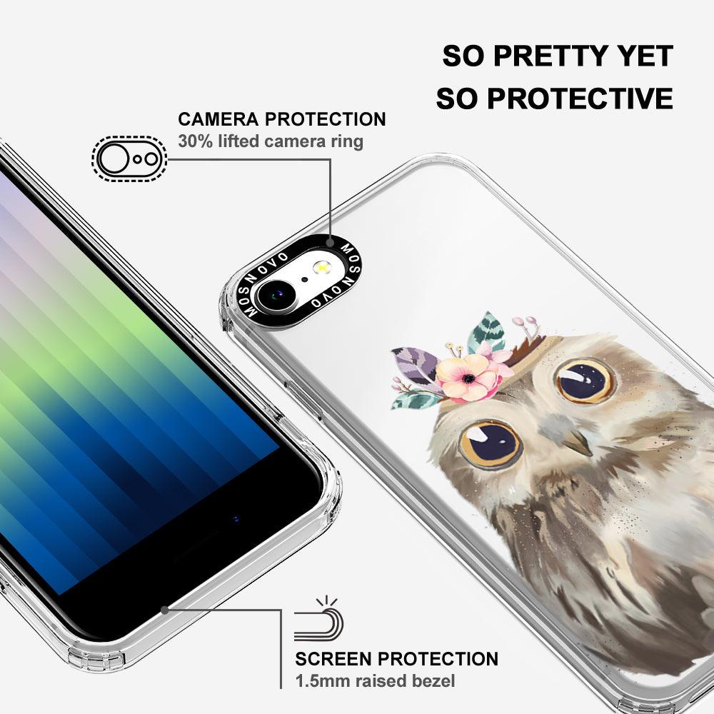 Cute Owl Phone Case - iPhone SE 2022 Case - MOSNOVO